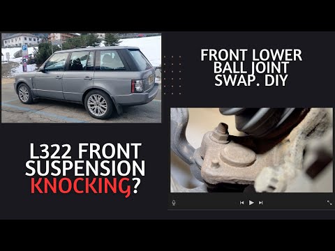 Видео: Range Rover L322 4.4 TDV8. Снятие и установка шаровой опоры передней подвески.