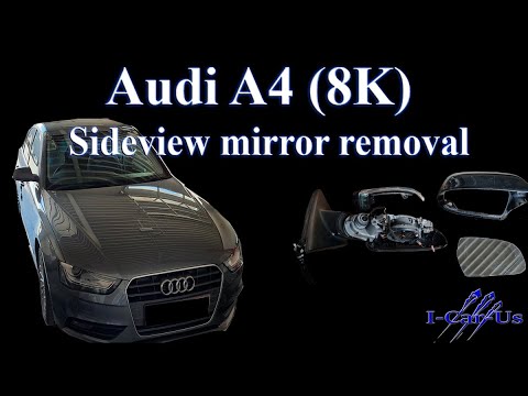 Видео: Audi A4 (8K) Снимите боковое зеркало и разберите его на отдельные части.
