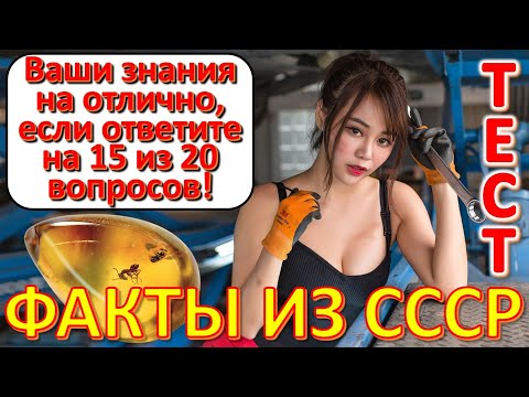 Видео: ТЕСТ 641 Какой у Вас интеллект? Давайте проверим, насколько хорошо вы помните эпоху СССР?