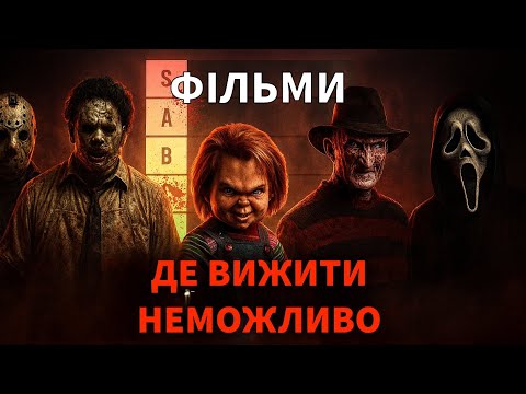 Видео: СТВОРИВ ТІР-ЛИСТ ФІЛЬМІВ ЖАХІВ. В ЯКОМУ ФІЛЬМІ НЕМОЖЛИВО ВИЖИТИ?