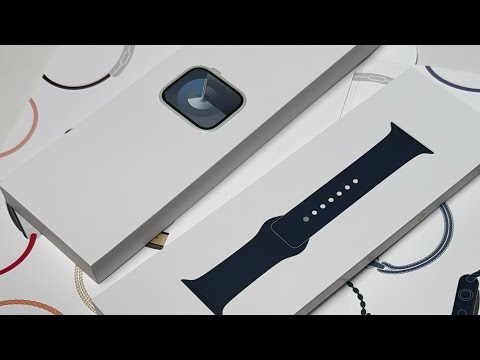 Видео: Молчаливая распаковка Apple Watch 9, 45 мм