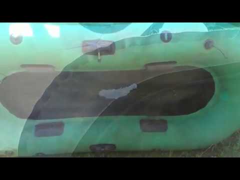Видео: Быстрый ремонт большого пореза резиновой лодки