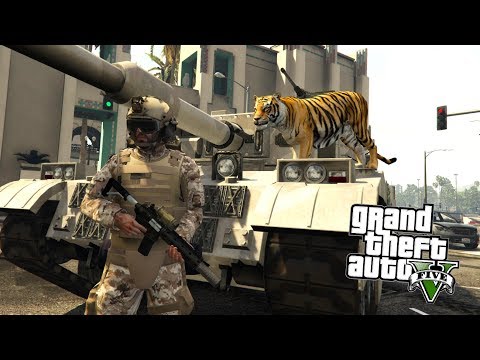 Видео: GTA 5 Зомби Апокалипсис #14 - ПРИРУЧИЛ ТИГРА!! (ГТА 5 МОДЫ)