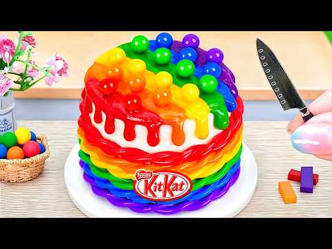 Видео: Шоколадный торт «Лавовая радуга» 🌟 Как приготовить сладкий торт с шариком 🍰Sweet Little Bakes
