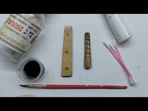 Видео: Стабилизация и консервация древних изделий из кости