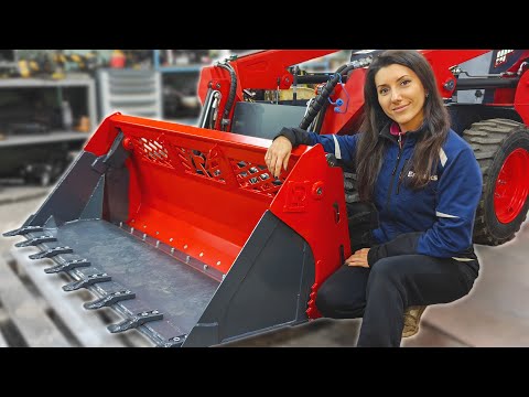 Видео: СДЕЛАЛА шикарный КОВШ 4 в 1 на свой МИНИ-ПОГРУЗЧИК! Челюстной ковш.