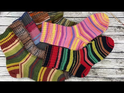 Видео: Носки связанные в марте.