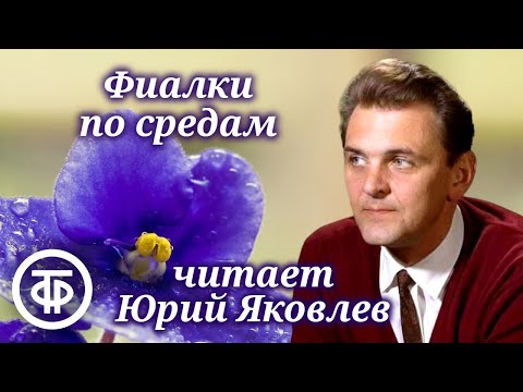 Видео: Юрий Яковлев читает новеллу "Фиалки по средам" Андре Моруа (1985)