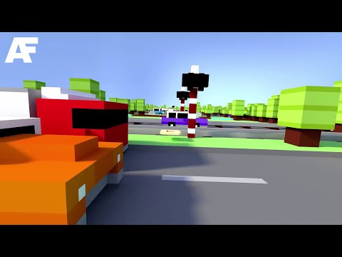 Видео: Crossy Road, но это вид от первого лица