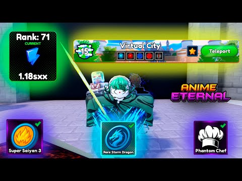 Видео: КАЧАЕМСЯ ДО ПРО В ANIME ETERNAL ROBLOX! #8