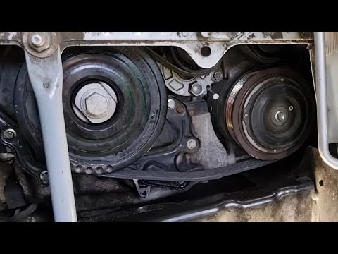 Видео: Замена ремня генератора и обводного ролика Рено R9M 1.6 dCi.