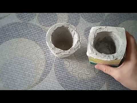 Видео: Первый раз делаю кашпо из гипса#умора