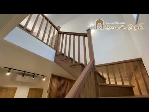 Видео: Сходи з дерева. Сходи встановлені на металевому каркасі. «Пластика Дерева»