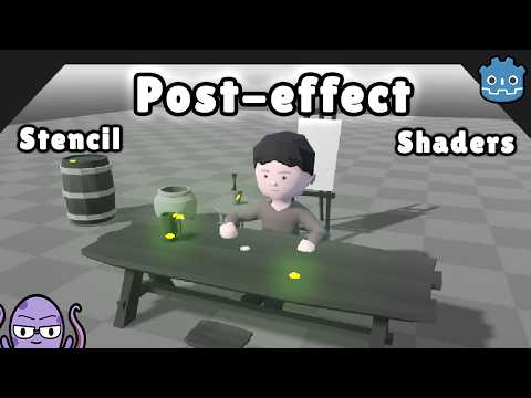 Видео: Эффекты трафарета | Маскирование эффектов с помощью трафаретов в Godot 4.5