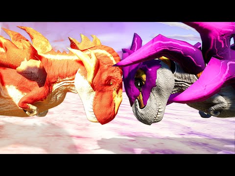 Видео: Динотектор Терри против Спектрального Бронированного Гигаса | T-rex против Гигаса - Jurassic Worl...