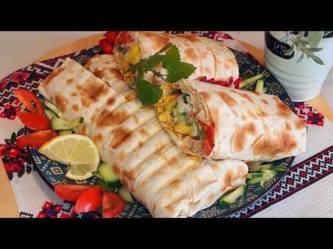 Видео: ЭТА ШАУРМА - ПРОСТО ИСКУШЕНИЕ  !!! Простой и вкусный рецепт. ШАУРМА на гриле !!!