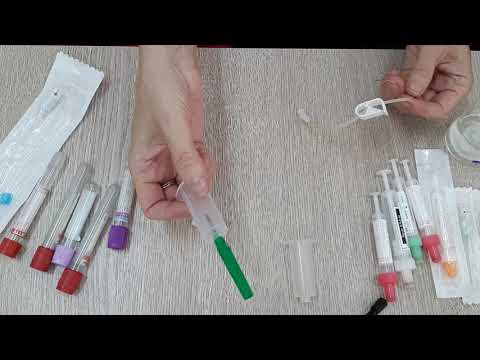 Видео: 018. Взятие крови пробиркой.