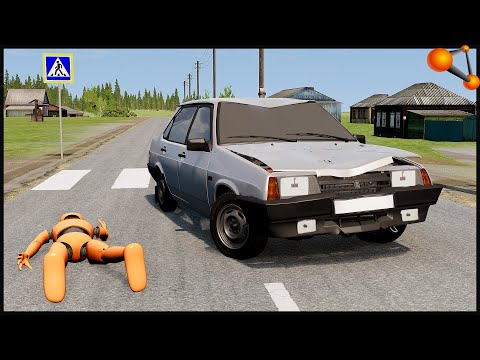 Видео: ПОВРЕЖДЕНИЯ От ЧЕЛОВЕКА На МАШИНЕ! - BeamNg Drive