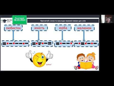 Видео: Навчання грамоти. 1 кл. Закріплення знань про букву Ю. Загадки.