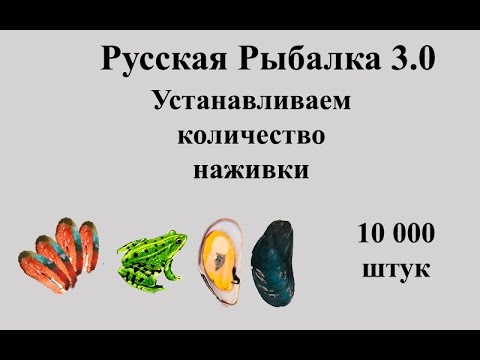 Видео: Русская Рыбалка 3.0 Оффлайн  Изменяем наживки