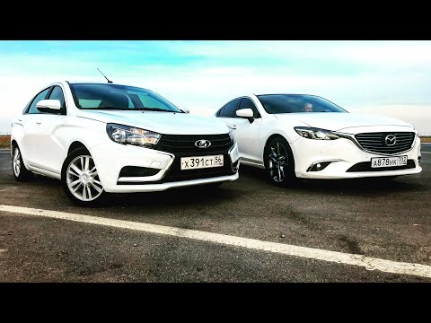 Видео: ГОНКА! MAZDA 6 SKYACTIV VS LADA VESTA 1.8 Такого никто не ожидал