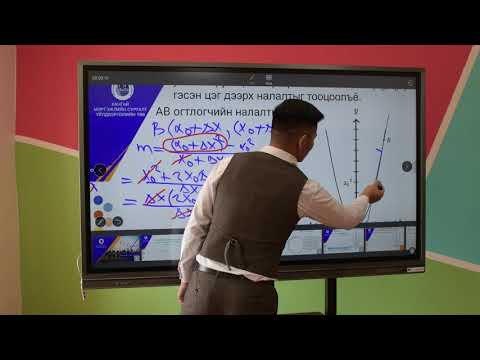 Видео: Функцын графикийн өгсөн цэг дээрх шүргэгч шулууны налалт, Математик XI анги
