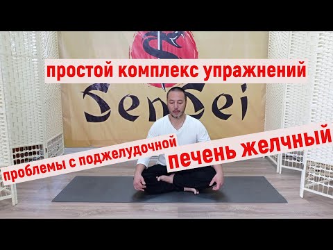 Видео: упражнения  при проблемах с поджелудочной, желчным , печенью