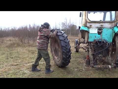 Видео: старый трактор ЮМЗ 6 (1978 г.в.)\/снял кабину\/old Soviet tractor YUMZ 6 (1978) \ / removed the cab