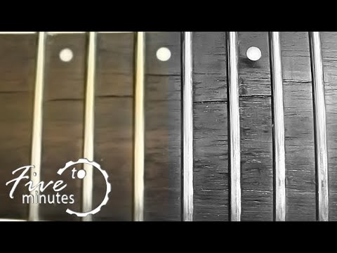 Видео: Ремонт накладки грифа из эбена (Ebony).