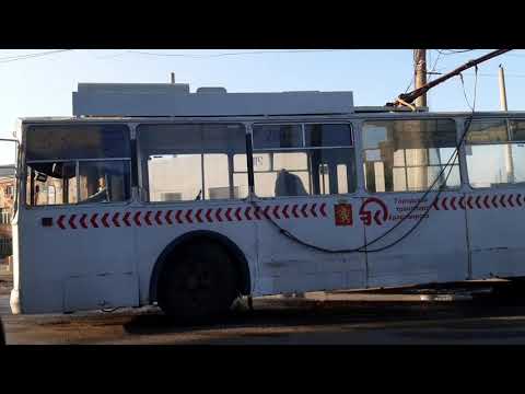 Видео: Выезд троллейбусов из депо №1 в Красноярске 10.07.21