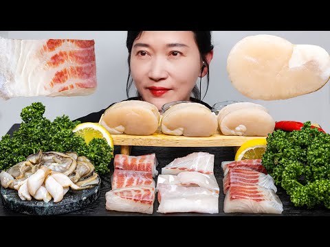 Видео: Круглый помпано сашими, необработанная оболочка ручки АСМР МУКБАНГ EATING SOUNDS