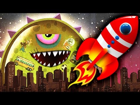 Видео: ХИЩНЫЙ СЛИЗЕНЬ УГНАЛ РАКЕТУ игра про ОПАСНОГО ГОЛОДНОГО СЛИЗНЯ Tales from Space: Mutant Blobs Attack