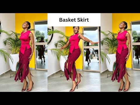 Видео: Как кроить и шить юбку-корзинку // Для начинающих