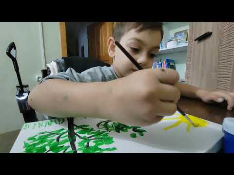 Видео: Тёма рисует природу. #viral #viralvideos #viralshorts #youtube 