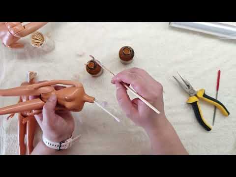 Видео: Ремонт разных поломок шеек у  барби на молде Кира