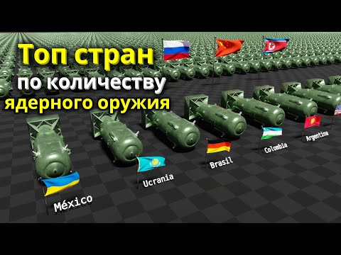 Видео: Ядерное Оружие в Мире: Топ Стран по Количеству Боеголовок