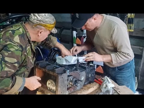 Видео: Робимо двигун КМ 385(DF244). Очі бояться, а руки роблять.