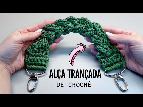 Видео: Плетеный крючком ремешок для сумки - easy - вязаный крючком ремешок для сумки