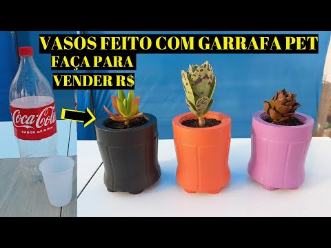 Видео: ваза из цемента