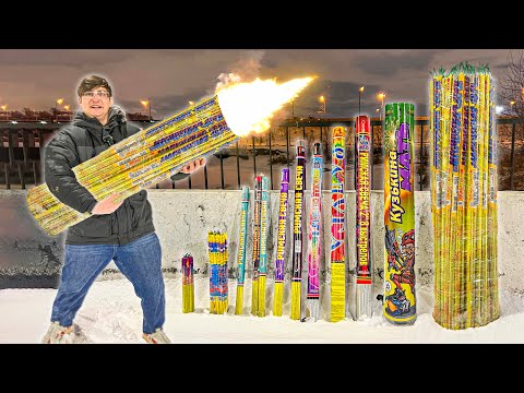 Видео: ✅ Запустил гигантскую Римскую свечу на 3000 залпов 💥 ТОП 10 Римских свечей фейерверков и пиротехники