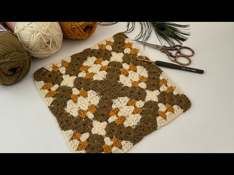 Видео: Изготовление модели мотива с узором на ковре с помощью простых приемов вязания крючком #diy #crochet