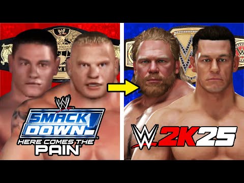 Видео: Я включил бой Джона Сины против Брока Леснара в каждую игру WWE!