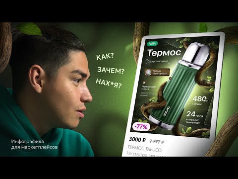 Видео: СОЗДАЮ КАРТОЧКУ ТОВАРА С НУЛЯ | РЕАЛИСТИЧНЫЙ ДИЗАЙН ДЛЯ WB И OZON