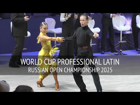 Видео: Самба, Ча-ча-ча в 1/4 финала Кубка Мира среди Профессионалов = Russian Open Championship 2025