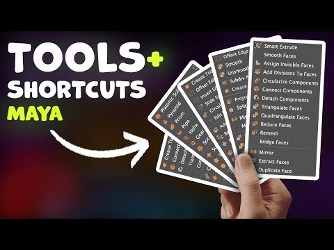 Видео: Сочетания клавиш Maya + Shift, контекстное меню (полное руководство по скоростному моделированию)...