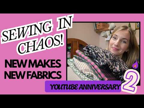 Видео: Шила в хаосе, что же я сшила? Новые ткани и приз!