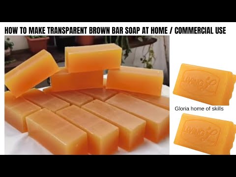 Видео: Как сделать прозрачное коричневое кусковое мыло дома | Как сделать мыло «Каноэ» | Как сделать мыл...