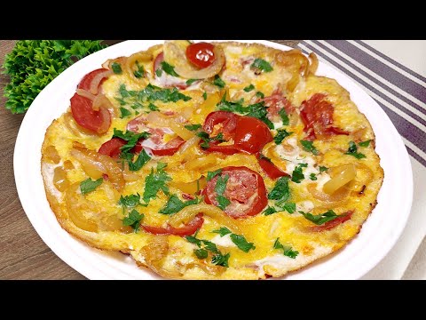 Видео: Яичница с помидорами, болгарским перцем и луком. Вкуснейший завтрак!