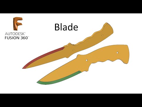 Видео: P.56. Knife Blade in Fusion 360 / Лезвие ножа во Фьюжн 360