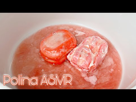 Видео: ПЕННОЕ ПОГРУЖЕНИЕ 🤿🫧 РАЗМОКШЕЕ МЫЛО С АРОМАТОМ ПИОНА 🌸 ASMR SOAP / SOAKED SOAP